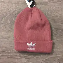 Adidas originals trefoil beanie trace maroon purple