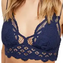 Free People Intimately  Adella Navy Bralette