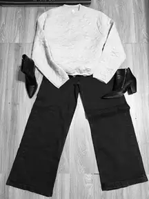 Lululemon Textured Crewneck Sweatshirt Gray Size 8 Quilted Cloud Pullover