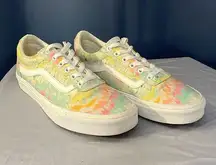 Vans  Women’s Nuskool Lace Up Acid Wash Customs, LIKE NEW!!