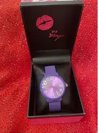 Betsey Johnson Purple Watch NIB!