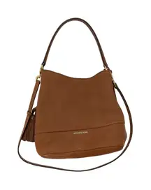 Michael Kors Kip Large Leather Bucket Bag Brown Excellent Condition