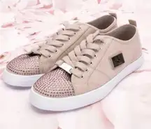 G by Guess  Dusty Rose Bling Embellished Sneakers Mild NWOT