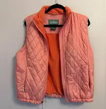 Ll bean quilted vest Large