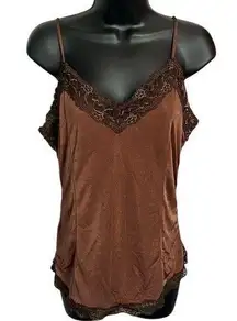 Victoria’s Secret Large Brown Lace Camisole