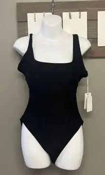 Good American GSW0641 Size 3 Removable Pads Black One-Piece Swimsuit/bodysuit