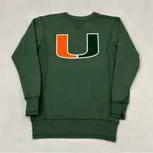 NCAA University Of Miami Hurricanes Alta Gracia Crewneck Sweatshirt Women’s S