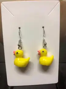 Yellow Duck Earrings