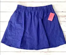 Women’s L/G Blue Knee Length Skirt Blue Purple NWT Size Large NEW Tags