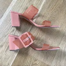 Chinese Laundry  Clear Heel Sandal in Peach