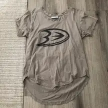 Anaheim Ducks NHL Women’s Tee Shirt Small Grey