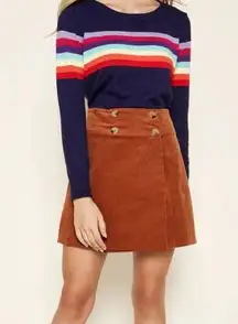 Sugar Lips LIMITLESS CORDUROY HIGH WAISTED SKIRT