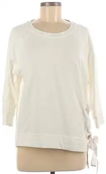 Nanette Lapore asymmetrical laced up side sweatshirt