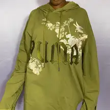 FENTY PUMA GREEN  GRAPHIC HOODY XXXL