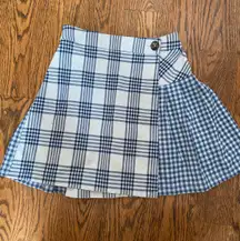 Plaid Wrap Skirt