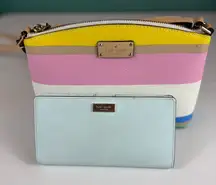Kate Spade New York Colorblock Crossbody Bag‎ and Wallet Bundle
