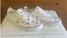 There Abouts Paint Splat Memory Foam Slip On Sneakers Sz 5 NWT