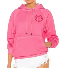 RETROFETE- Vanessa Hoodie in Hot Pink Logo Sweatshirt Oversized