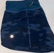 Lululemon  Lotus Oil Blue Camo Speed Shorts