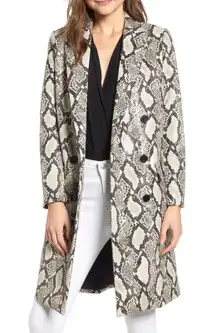 Mural Snakeskin Faux Leather Jacket