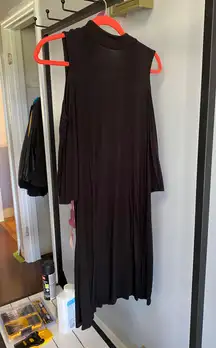 Black Cold Shoulder Dress