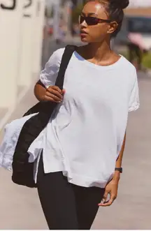 FP MOVEMENT by FREE PEOPLE Nomadic Tee TOP XS WHITE 