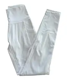 White AERIE Move • Chill • Play yoga athletic workout leggings medium​​​…​