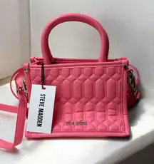 Steve Madden Pink Quilted Crossbody Bag