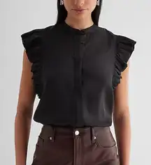 Express Flutter Sleeve Gramercy Blouse sz M