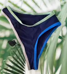 Tavik‎ Jayden colorblock bikini bottom full coverage blue contrast size xs New
