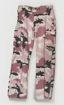 Mossimo Pink Camo Cargo Pants Y2K Size 11 Womens Baggy Grunge Gorpcore Ripstop