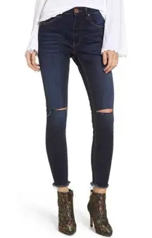 One Teaspoon High-Waisted Skinny Jeans Dark Wash Size 26