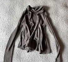 Converse brown open cardigan s