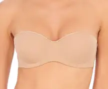 Natori  Bra Tan Reflex Strapless Contour Padded Underwire