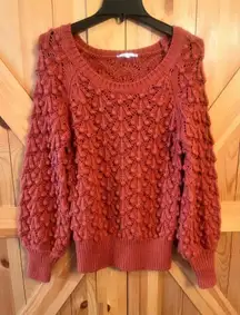 Willow & Clay Womens Orange Sweater long sleeves Small (2783)