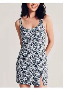 Abercrombie & Fitch Floral Mini Dress Size Small Blue White New with tags