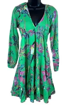 Banjanan Hilary Dress in Woden Hedgerow Classic Green