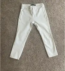 Veronica Beard Jeans White denim Kate 10’ Crop size 25 