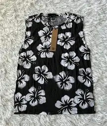Ksubi Get lay muscle tank floral black/white size XS