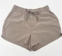 Abercrombie & Fitch YPB Shorts Athletic Women Large‎ Gray Workout Hidden Liner