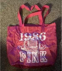 RARE 👛👛PINK VICTORIA SECRET LARGE TOTE 1986 Phi Beta Pink