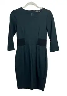 ME+EM Long Sleeve Dark Green Mini Dress Sz. XS