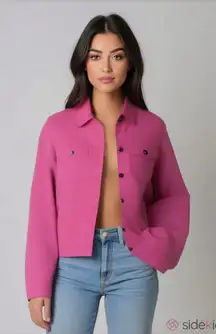 Vintage Hot Pink Jean Jacket • Denim Jacket • barbiecore teachercore barbie