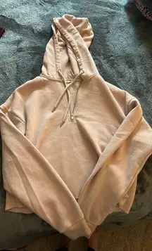 Pink Cropped Hoodie