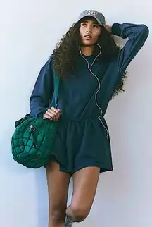 Such a Flirt Romper NWOT Size XS Free People Blue