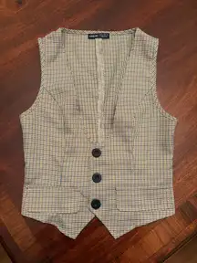 Plaid vest