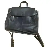 Kelsi Dagger Brooklyn Designer Leather Black Pack back Book bag