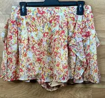 Size Medium Lined Shorts Lightweight with Ruffles