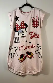 Disney Parks Minnie Mouse Pink Nightshirt XS – Cute‎ Graphic Sleep Tee