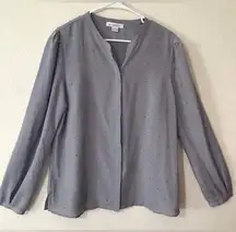 Liz Claiborne  long sleeve button up shirt for women size L